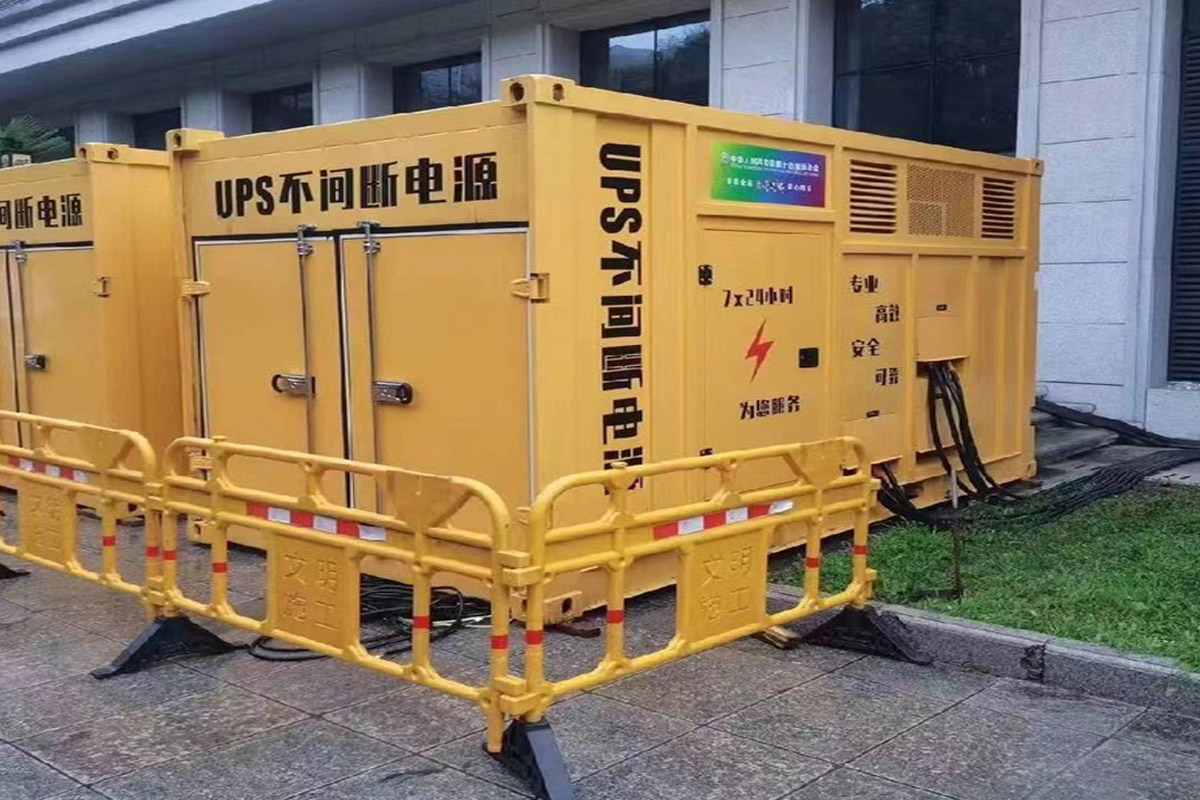 太平发电机租赁施工现场